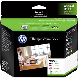 HP 3GN11A 905XL Ink Cartridge High Yield Value  Pack