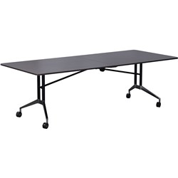 Rapid Edge Folding Boardroom Table 2400Wx1000D Driftwood Top