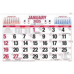 Easy-2C Wall Calendar 324x220mm Month To View 