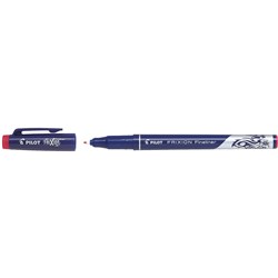 Pilot Frixion Fineliner Pen Erasable Super Fine 0.45mm Red