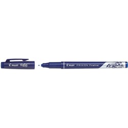 Pilot Frixion Fineliner Pen Erasable Super Fine 0.45mm Blue