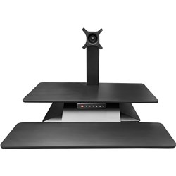 Standesk Memory Electric Single Screen Sit-Stand Unit  700W x 380D x 100-540mmH Black