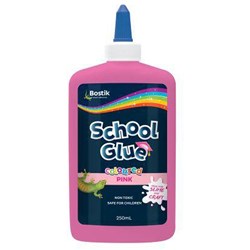 Bostik PVA School Glue 250ml Pink  