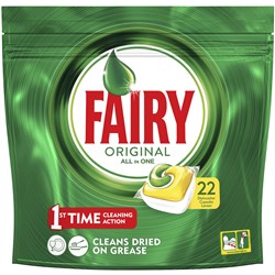 Fairy Dishwasher Tablets All in One Lemon Pack of 22