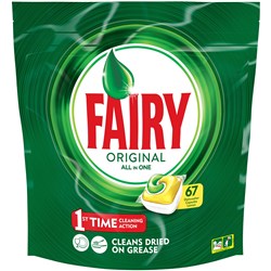 Fairy Dishwasher Tablets All in One Lemon Pack of 67