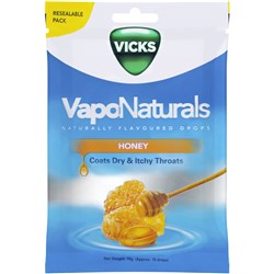 Vicks VapoNaturals Lozenges Honey Pack of 19