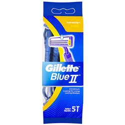 Gillette Blue II Disposable Razors Pack of 5