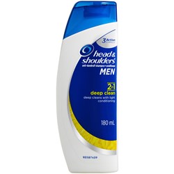 Head & Shoulders 2 In 1 Deep Clean 180ml