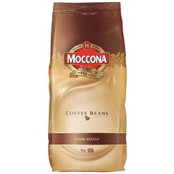 Moccona Coffee Bean Dark Roast 1kg Box of 6  