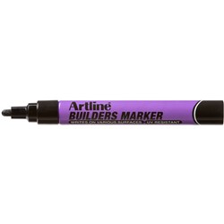 Artline Builders Permanent Marker Bullet 2.3mm Black 