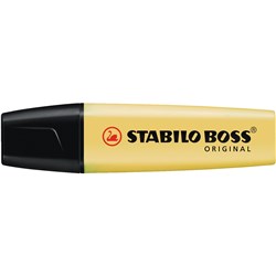 Stabilo Boss Highlighter 2-5mm 70/144 Pastel Box of 10 Milky Yellow