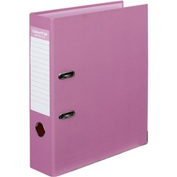 Colourhide Lever Arch Binder A4 70mm Plastic Pink