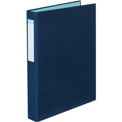 Colourhide Ring Binder PE A4 2D Ring 25mm Navy