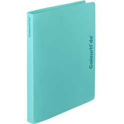 ColourHide Ring Binder A4 2D Ring 18mm PP Aqua 