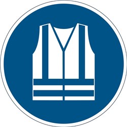 Durable Marking Sign Use Safety Vest 430mm Blue 