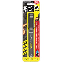 Sharpie Pro Aluminium Barrel Permanent Marker Bullet 1mm Blister Pack of 1