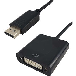 Shintaro DisplayPort To DVI Adapter Black