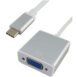 Shintaro USB-C To VGA Adapter White