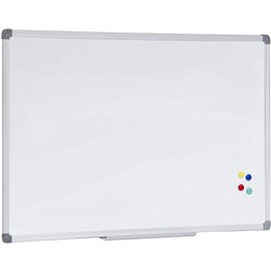 OPW Whiteboard 900x600mm Aluminium Frame  