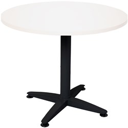 Rapidline 4 Star Round Table 900D x 730mmH White Top Black Base