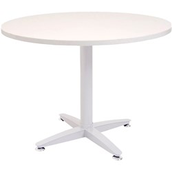 Rapidline 4 Star Round Table 900D x 730mmH White Top White Base