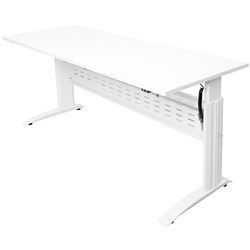 Rapid Electric Sit Stand Desk 1200Wx700Dx685-1205mmH White Top with White Frame