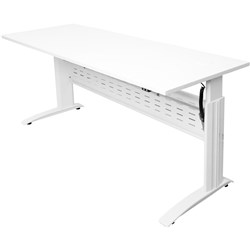 Rapid Electric Sit Stand Desk 1500Wx700Dx685-1205mmH White Top with White Frame