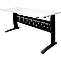 Rapid Electric Sit Stand Desk 1200Wx700Dx685-1205mmH White Top with Black Frame