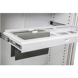 Rapidline GO Steel Tambour Accessory Roll Out File Frame 695W x 360D x 95mmH White