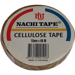 Nachi Tape Cellulose 18mmx66m Clear