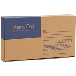 Cumberland Mailing Box 363mm x 212mm x 65mm Brown 