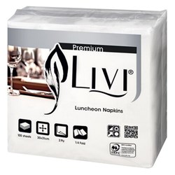 Livi Premium Luncheon Napkins 2 Ply 200 Sheets Box of 20