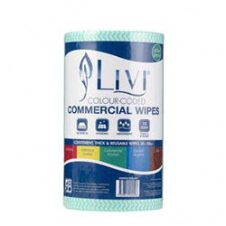 Livi Essentials Commercial Wipes 90 sheets Green 