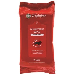 Trafalgar Disinfectant Surface Wipes Pack of 60 