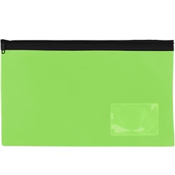 Celco Pencil Case Single Zip Small 204x123mm Lime Green