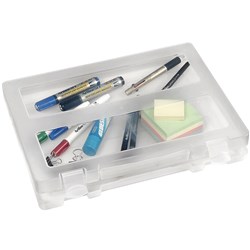 Marbig Plastic Carry Case With Handle A4 Clear 