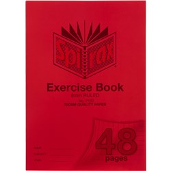 Spirax P100 Exercise Book Poly Cover A4 48 Page 8mm Ruled 