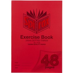 Spirax P105 Exercise Book Poly Cover A4 48 Page 24mm Dotted Thirds