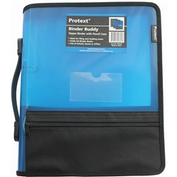 Protext Zipper Insert Binder A4 2D 25mm Blue