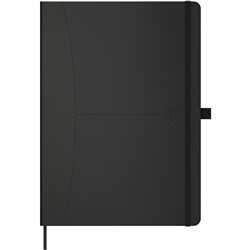 Oxford Signature Notebook A5 Hardback Plain 160 Pages Black