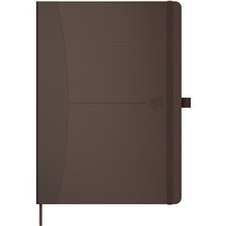 Oxford Signature Notebook A5 Hardback Ruled 160 Pages Brown