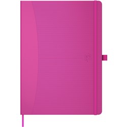 Oxford Signature Notebook A5 Hardback Ruled 160 Pages Fuchsia