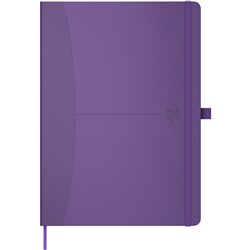 Oxford Signature Notebook A5 Hardback Ruled 160 Pages Purple