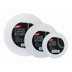 Jasart Studio Canvas Board 380gsm Round 10 Inch 