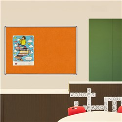 Visionchart Pinboard 1500 x 1200mm Standard Frame Smooth Velour Autex Made To Order