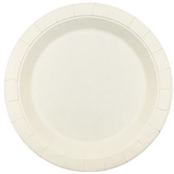 Earth Eco Round Paper Plate White 180mm  Bulk Pack of 1000