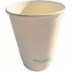 Writer Breakroom Eco Paper Cup 8oz Carton of 500 White