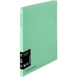 Colourhide Fixed Display Book A4 20 Sheets Biscay Green Box of 6