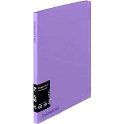 Colourhide Fixed Display Book A4 20 Sheets Purple Box of 6