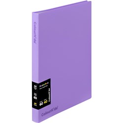 Colourhide Fixed Display Book A4 40 Sheets Purple Box of 6